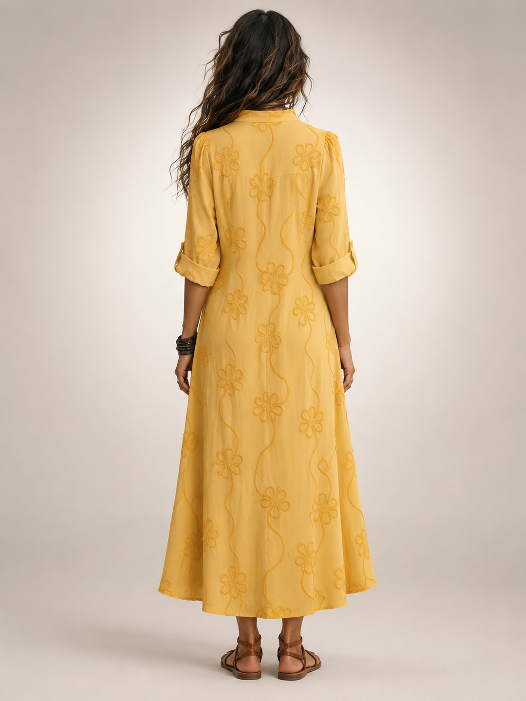 Merle Tummy-Flattering floral summer dress
