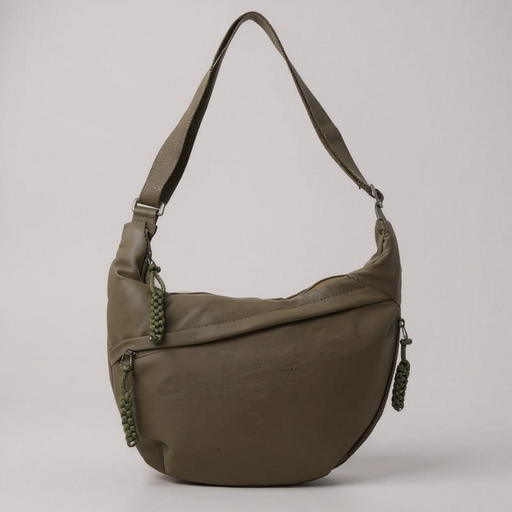 Violet Olive Green Shoulder Bag