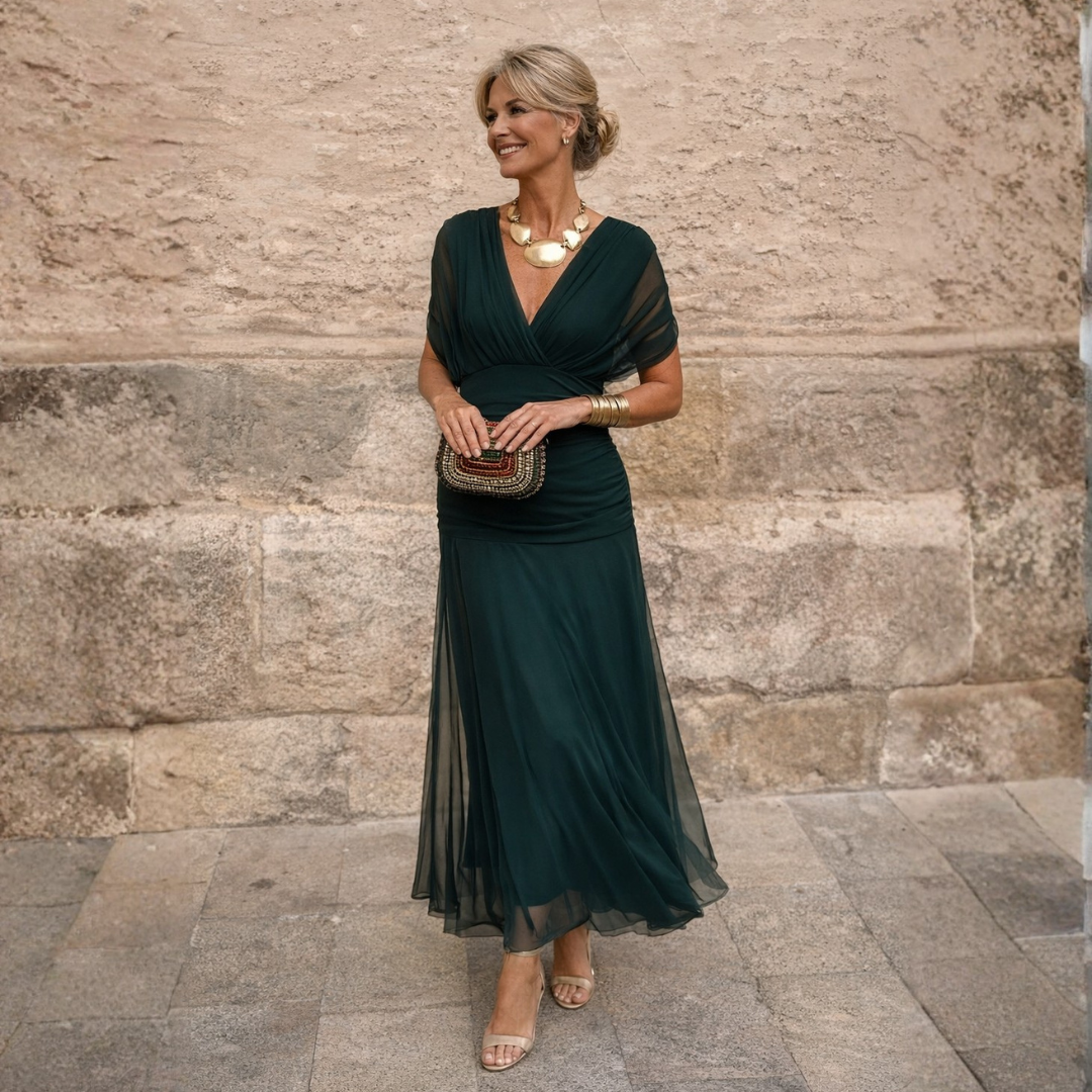 Lydia | Off-Shoulder Maxi Dress