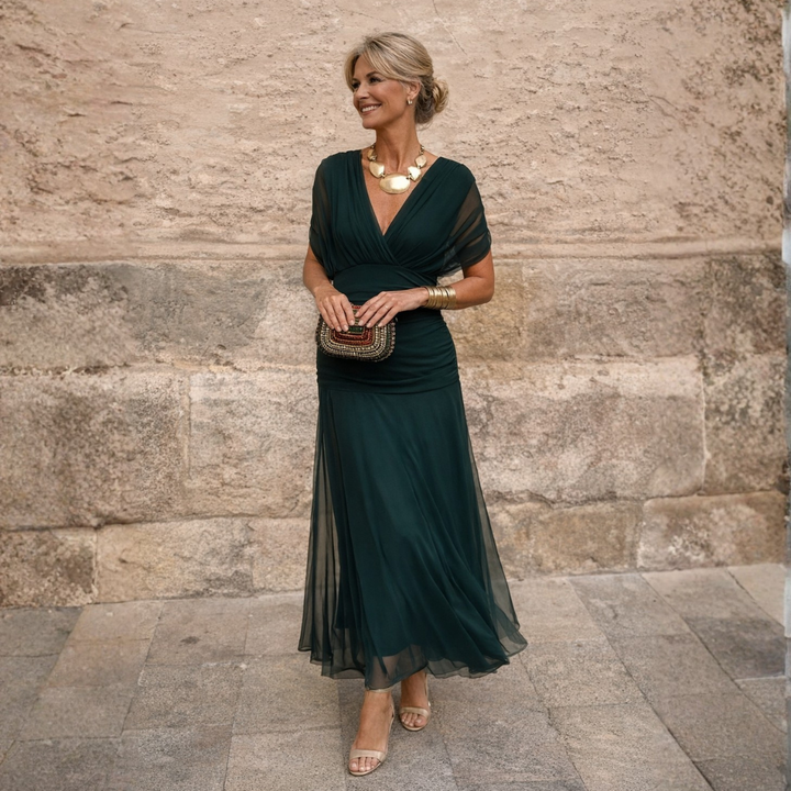 Lydia | Off-Shoulder Maxi Dress