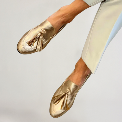Gold Tassel Loafer by Roseworth London