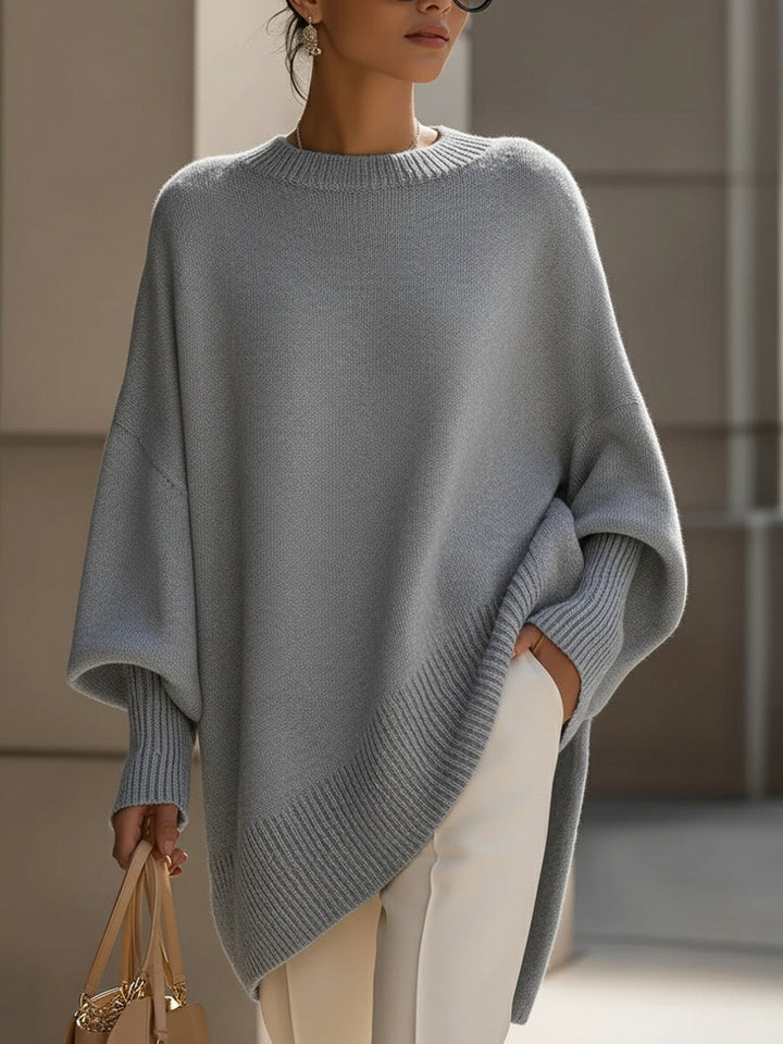 Jennifer Oversized Draped Wide-Neck Jumper