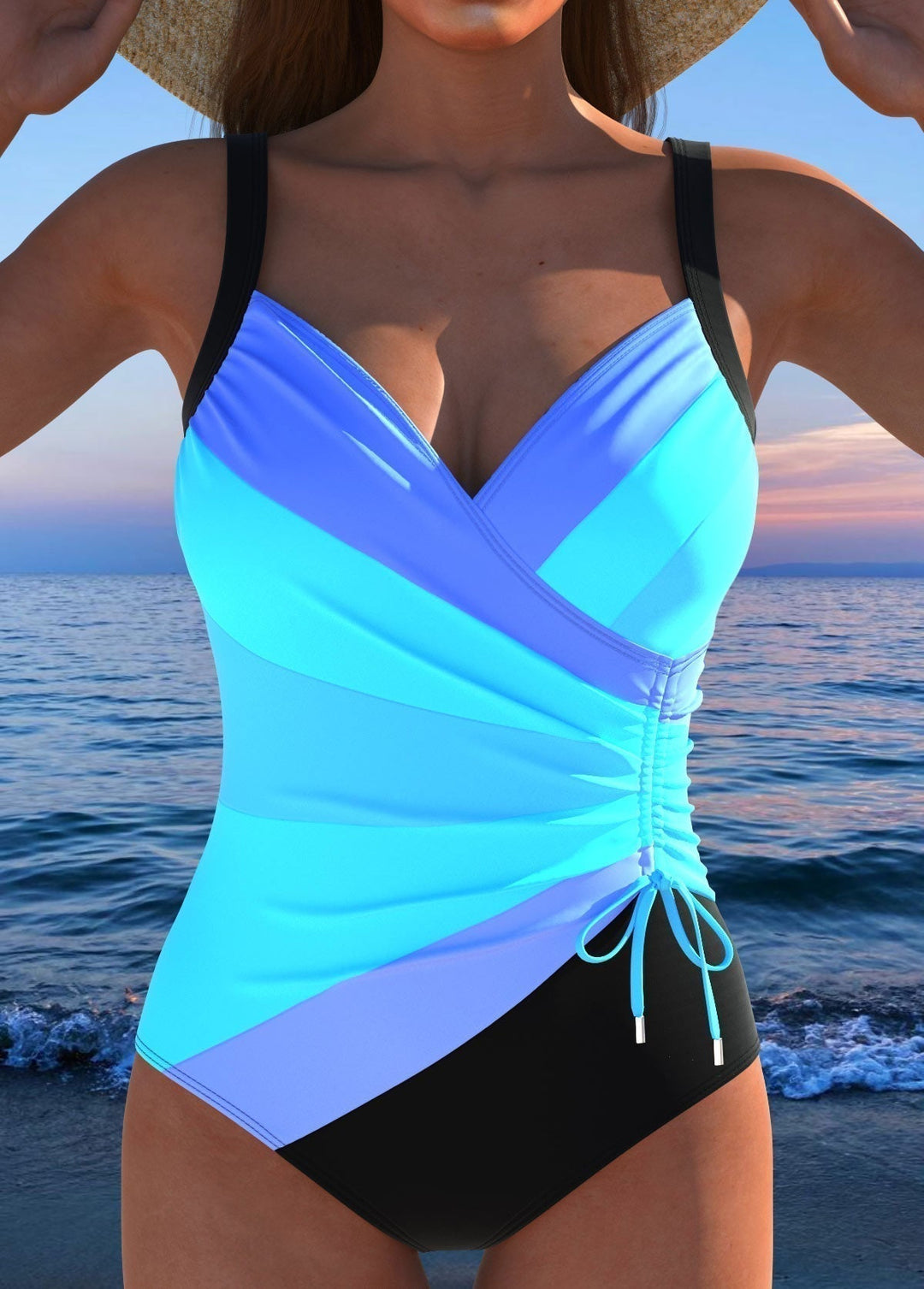 Marga swimsuit with a colourful print