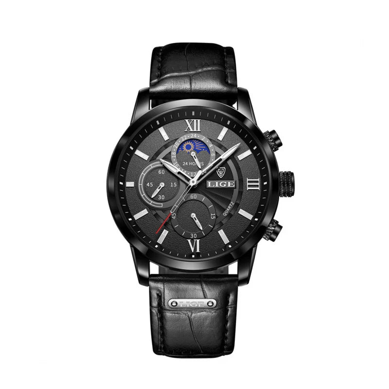 Napoli Watch with Genuine Leather Strap