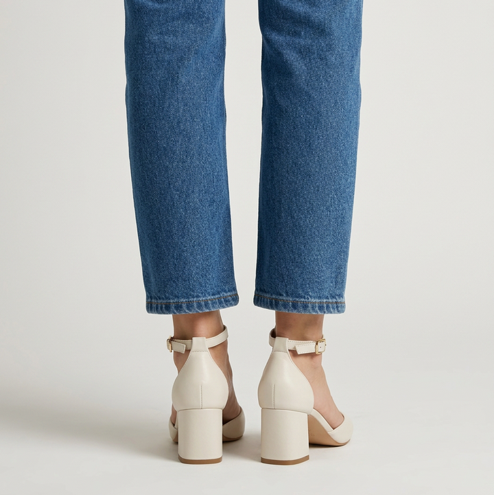 Elara Comfortable Pointed-Toe Block Heels