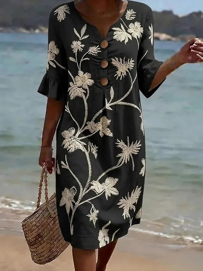 Floral-print dress by Roseworth London
