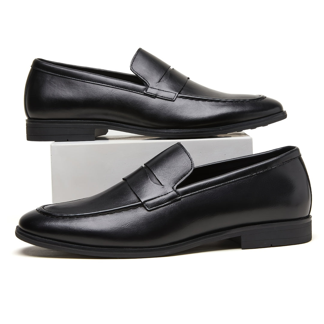 Men'S Shoes Business Formal British Soft Sole Casual Shoes Men'S Lazy Loafers Height Increasing Pointed Toe Trendy Bean Shoes