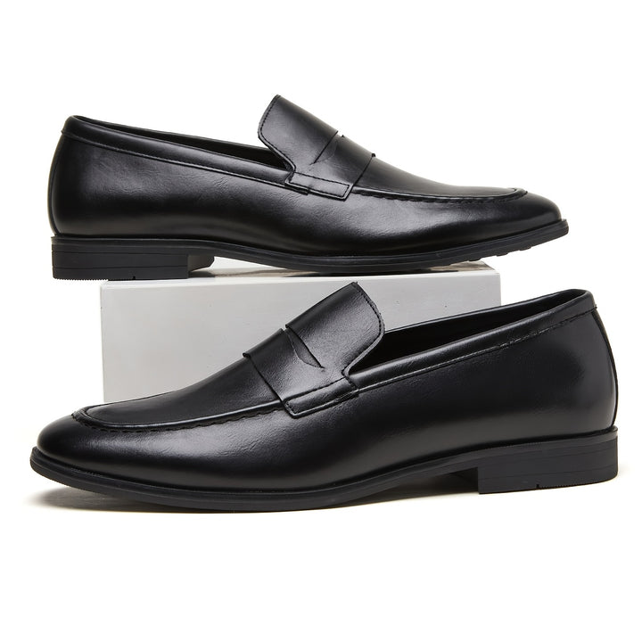Men'S Shoes Business Formal British Soft Sole Casual Shoes Men'S Lazy Loafers Height Increasing Pointed Toe Trendy Bean Shoes