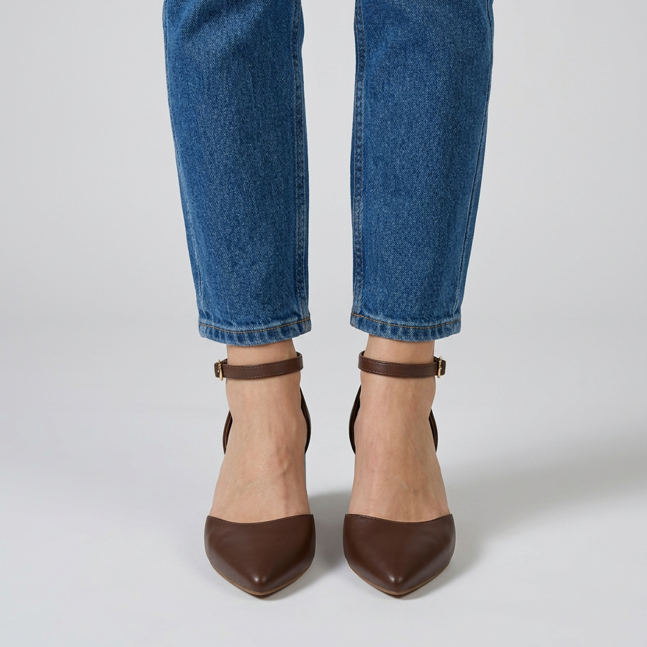 Elara Comfortable Pointed-Toe Block Heels