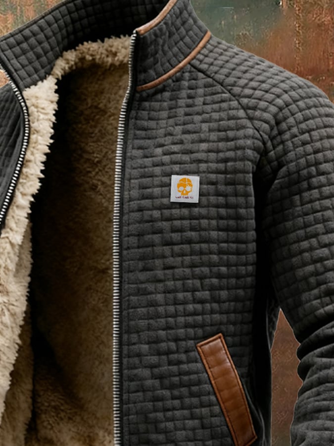 Samuel Sherpa-Lined Textured Jacket