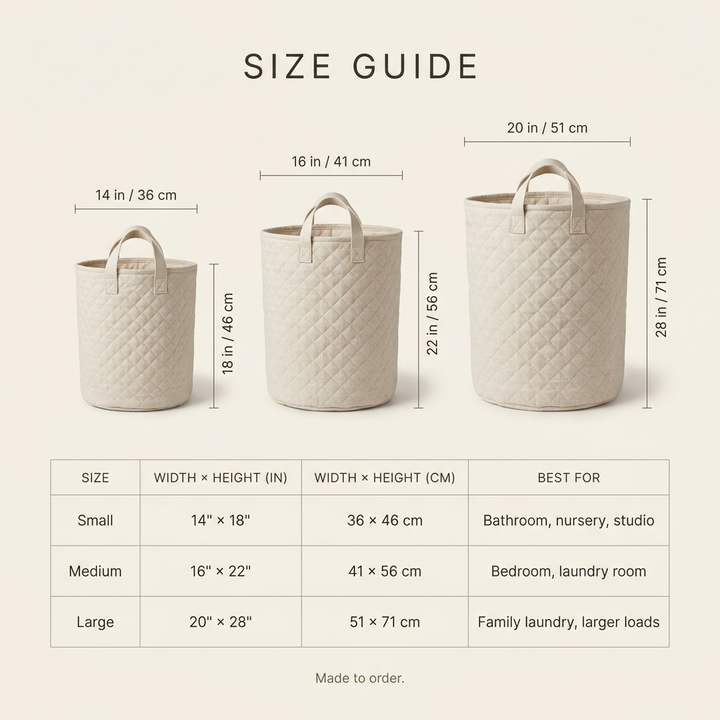 Safari Dream | Hand-Quilted Laundry Basket
