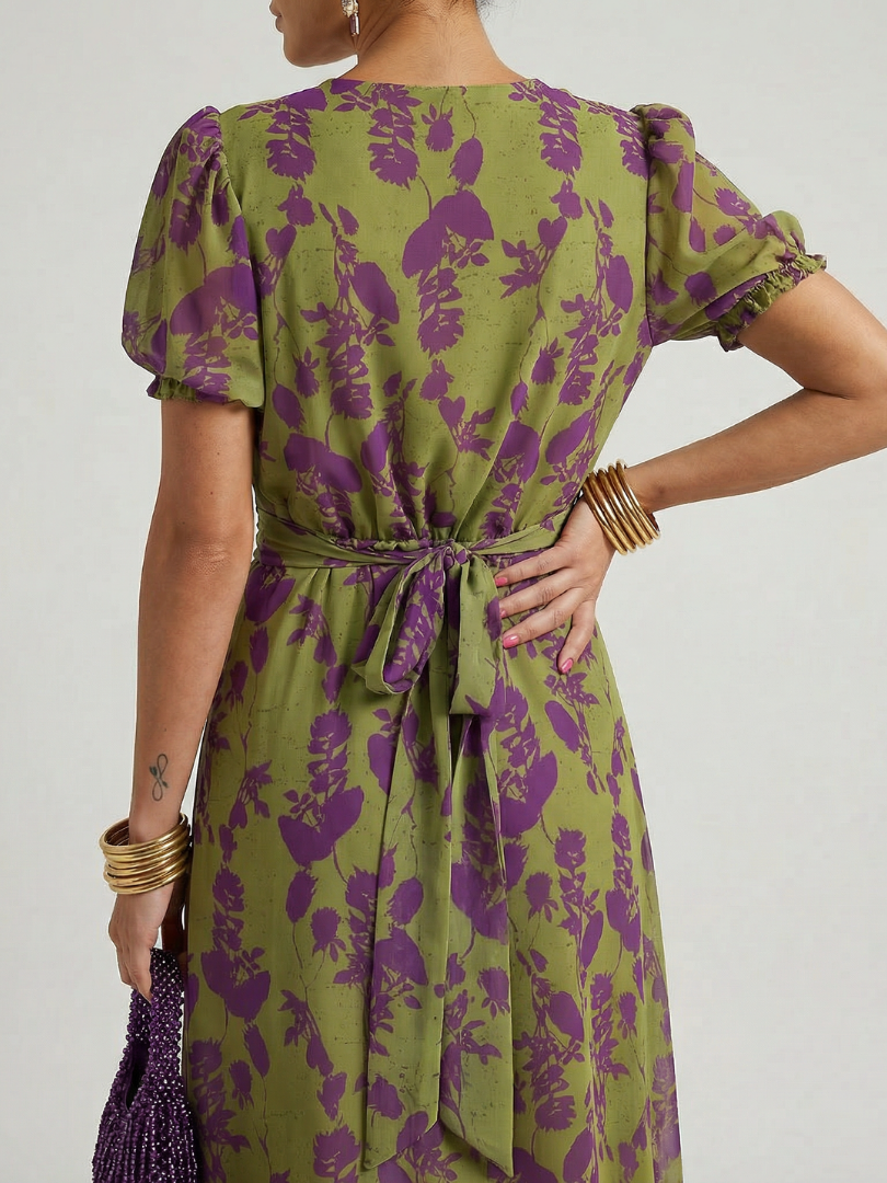 Virel Relaxed Floral Midi Dress by Roseworth London