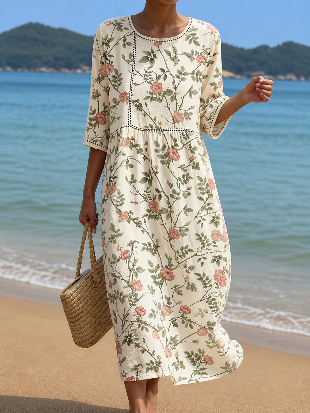 Floral-print dress by Roseworth London