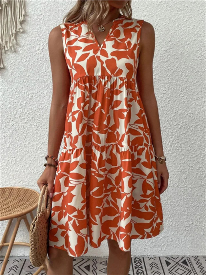 Hermien Beautiful Floral Midi Dress