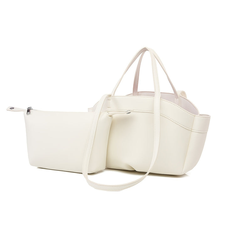 Isla Structured Tote Bag & Pouch Set