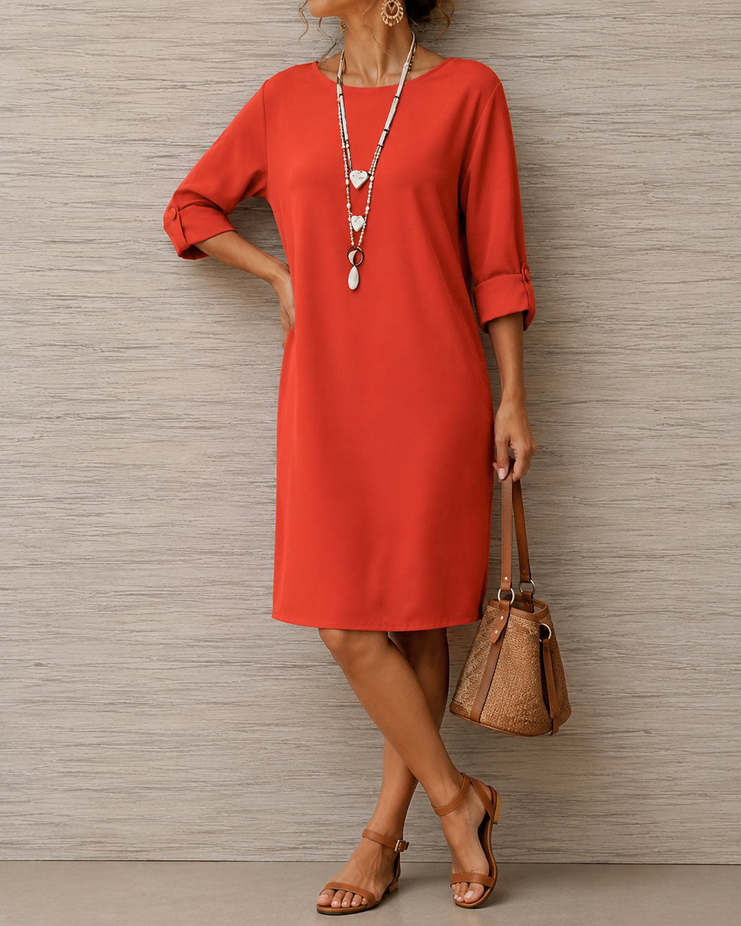 Marielle Flattering Flowing Midi Dress