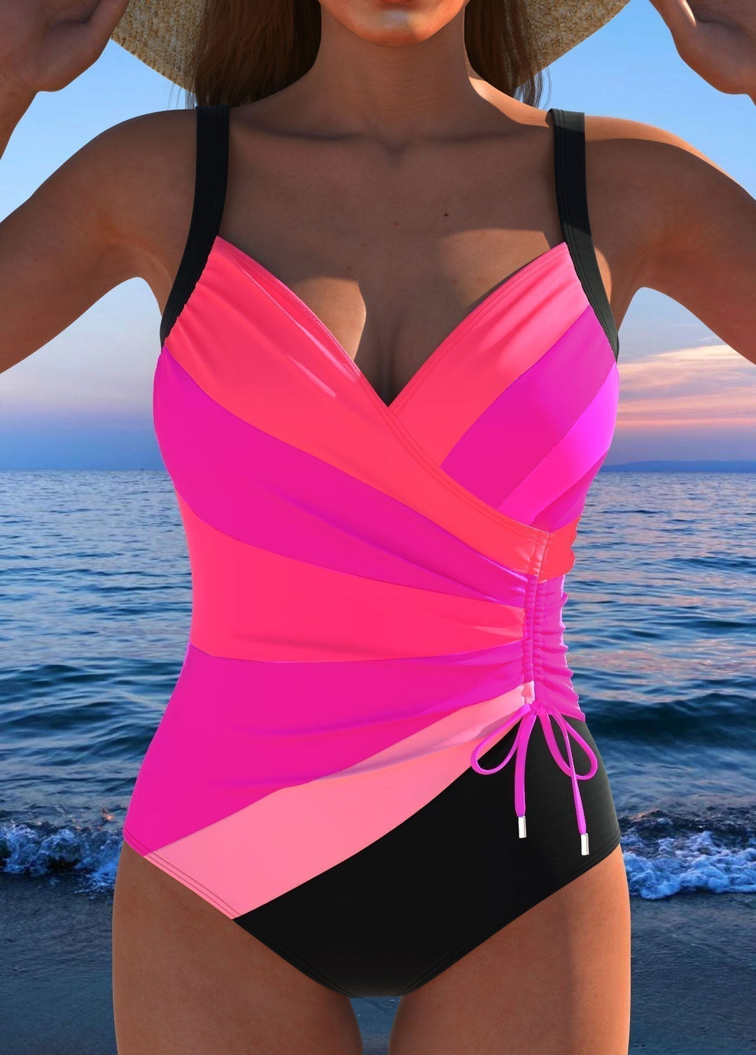 Marga swimsuit with a colourful print