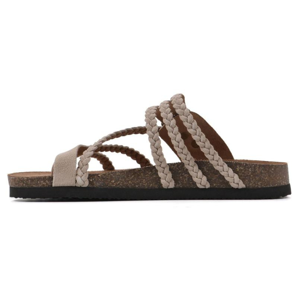 HAYLEIGH BRAIDED CORK SANDALS