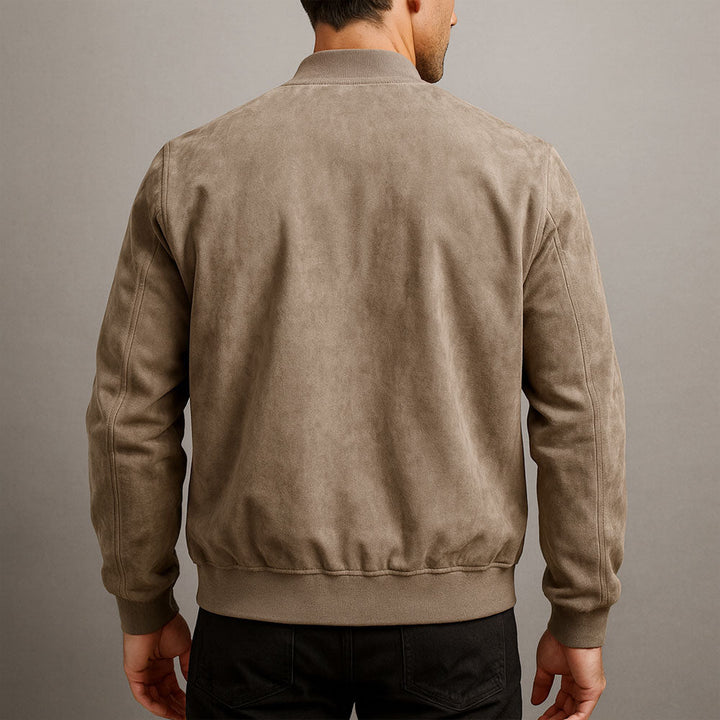 Carlos Suede Bomber Jacket