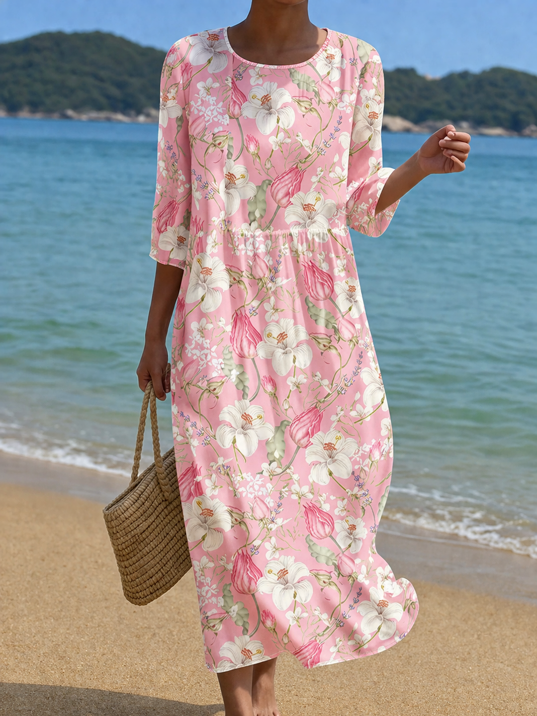 Floral-print dress by Roseworth London