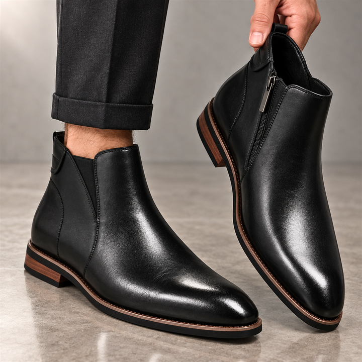 Salvatore Italian Leather Chelsea Boots