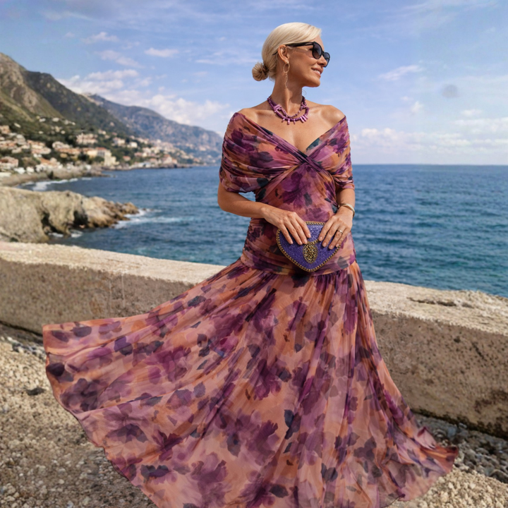 Lydia | Off-Shoulder Maxi Dress
