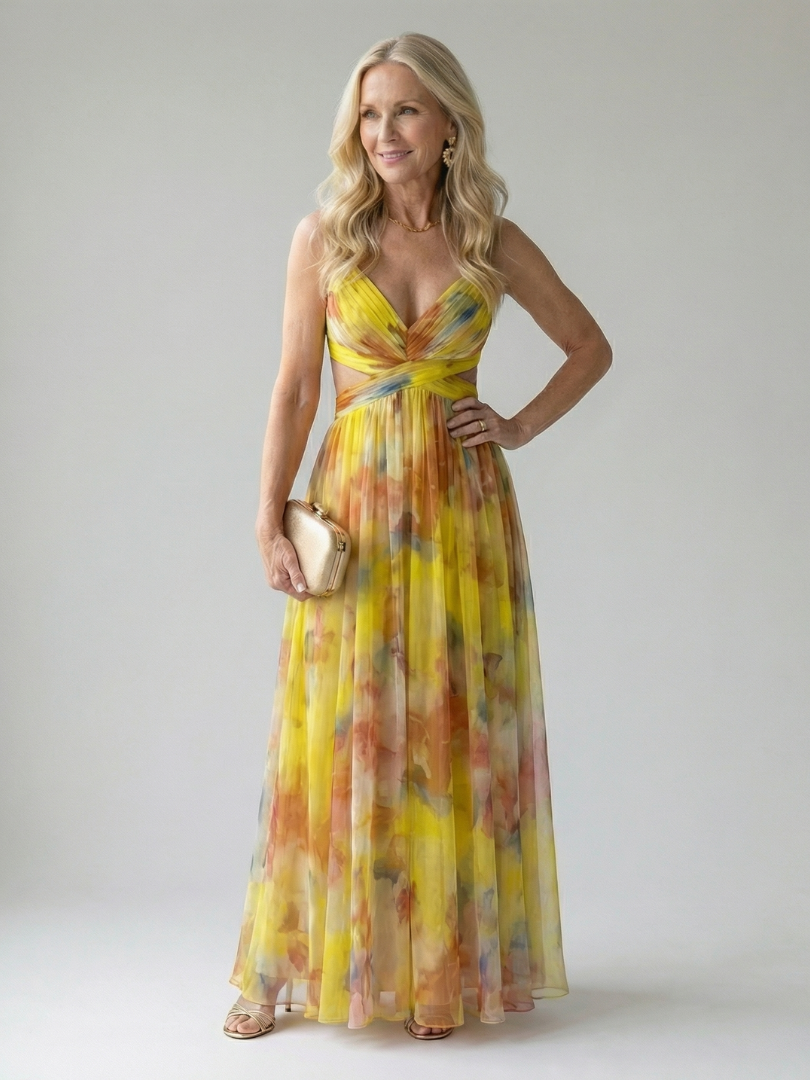 Isel Soft Wrap Maxi Dress by Roseworth London
