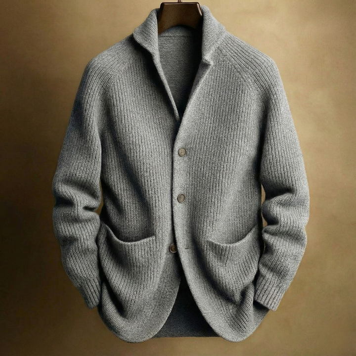 Valentin Ribbed Wool-Blend Cardigan