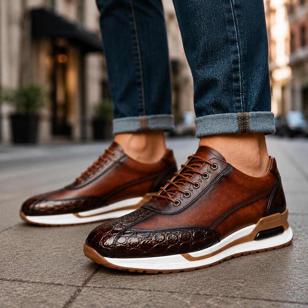 Santino Orthopaedic Leather Trainers