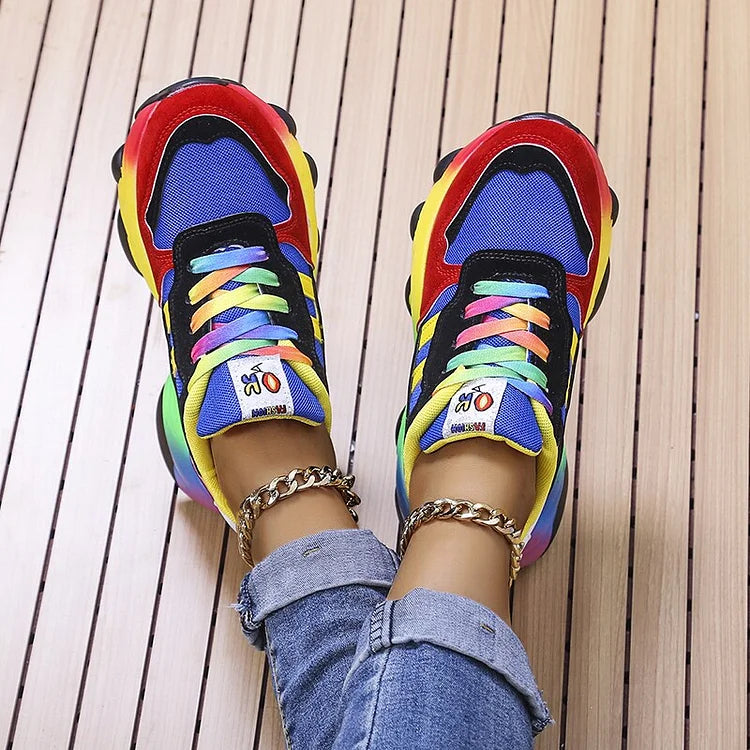 Isolina Orthopaedic Colour-Block Trainers