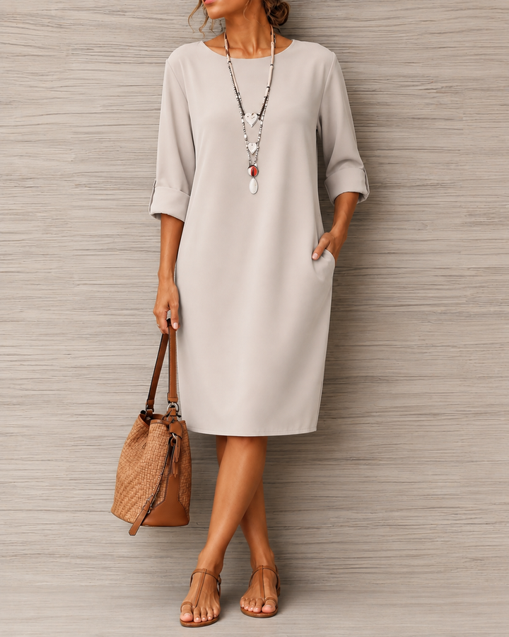 Marielle Flattering Flowing Midi Dress