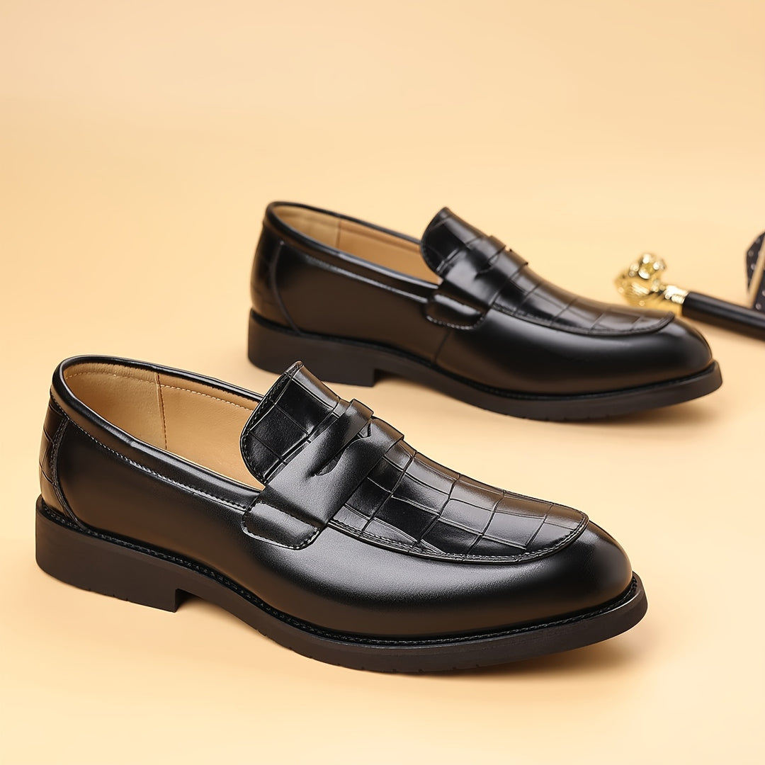 Pain-Free Comfort Orthopedic Loafers — Kensington Croc-Embossed