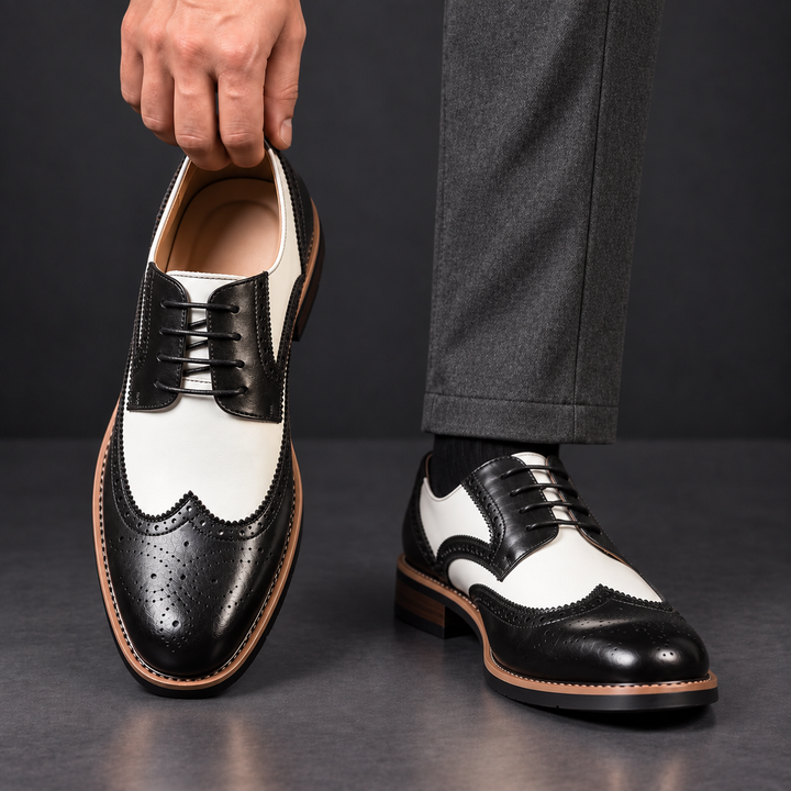 Nico Brogue Leather Oxfords