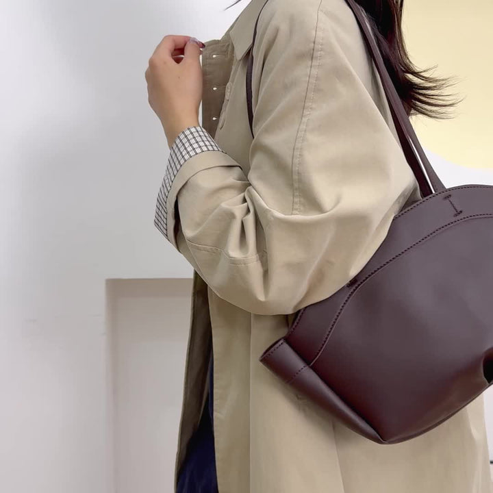 Isla Structured Tote Bag & Pouch Set