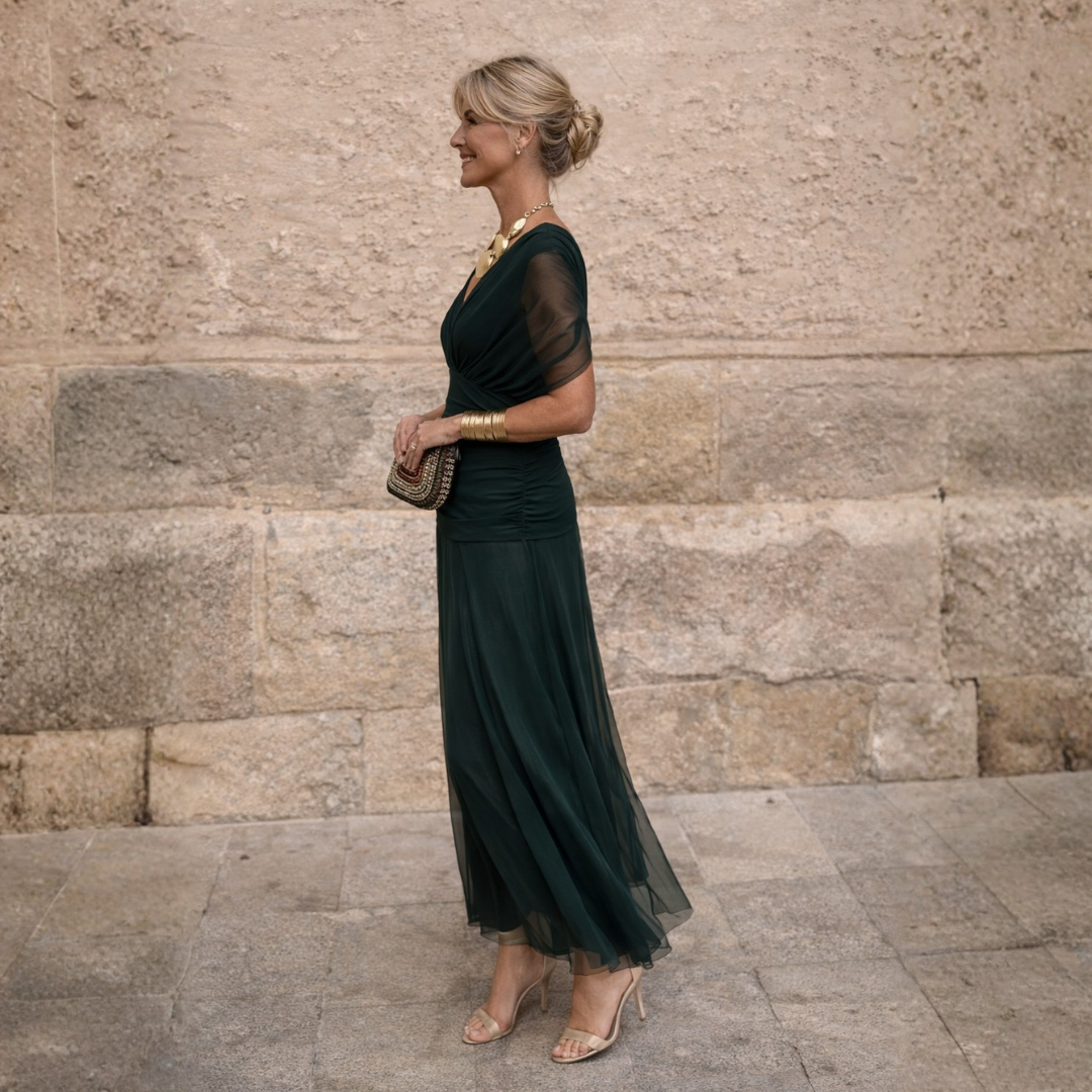 Lydia | Off-Shoulder Maxi Dress
