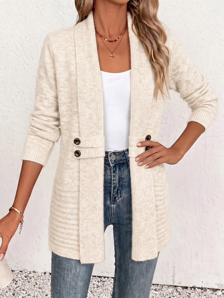 Wren Shawl-Collar Knit Cardigan