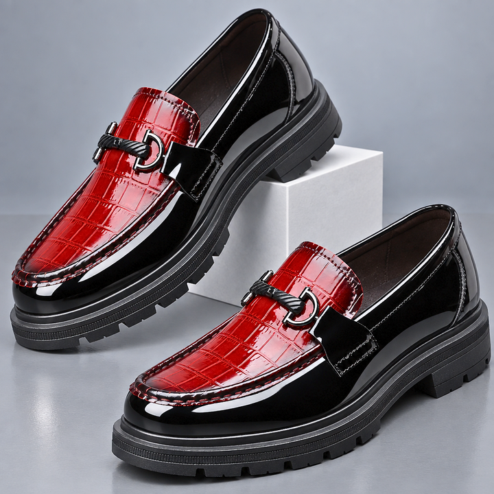 Dario Croc-Texture Derby Shoes