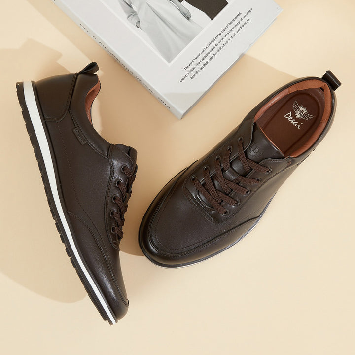 PRESTON LIGHTWEIGHT LEATHER SNEAKERS