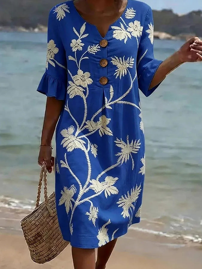 Floral-print dress by Roseworth London