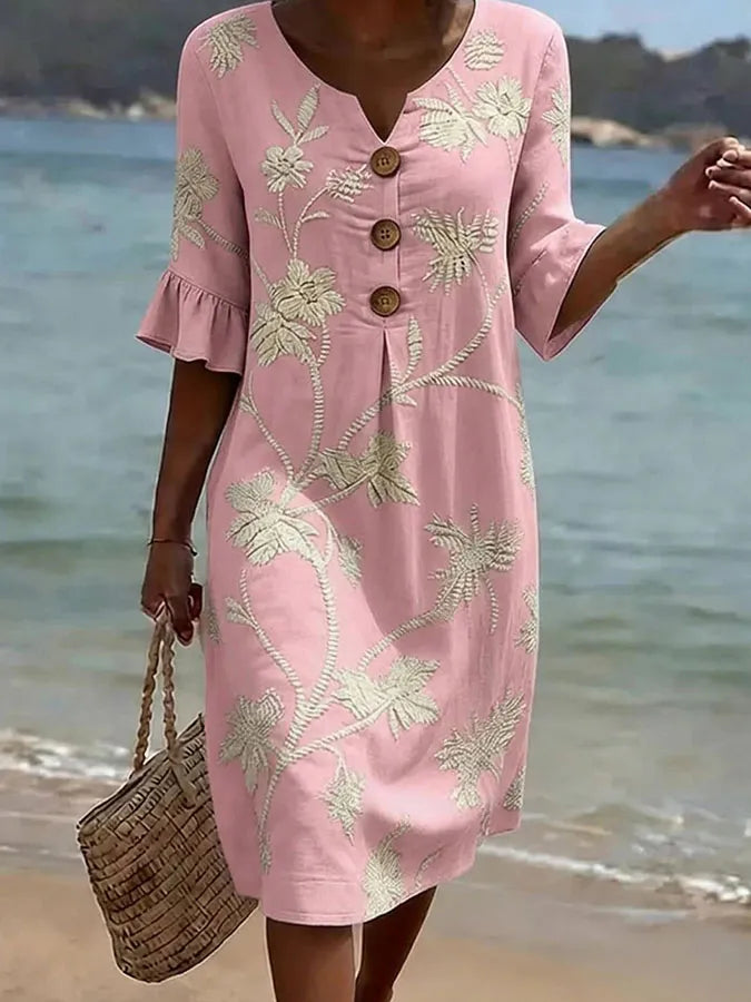 Floral-print dress by Roseworth London