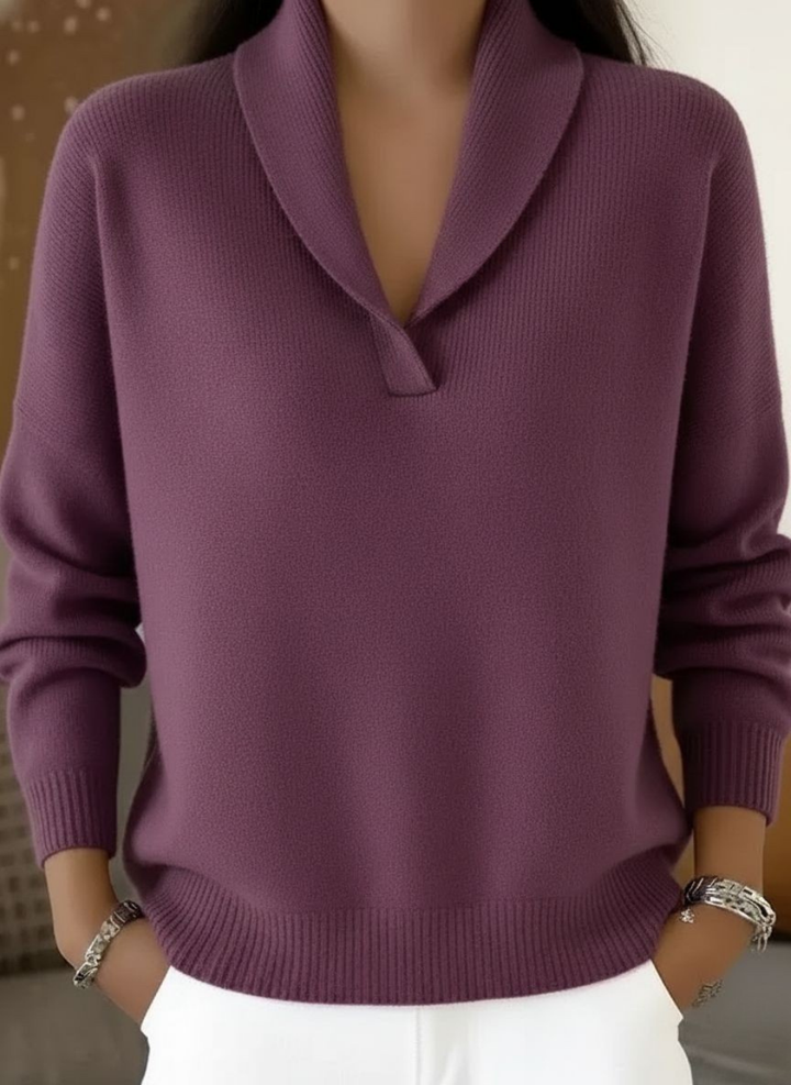 Elise Comfortable V-Neck Jumper