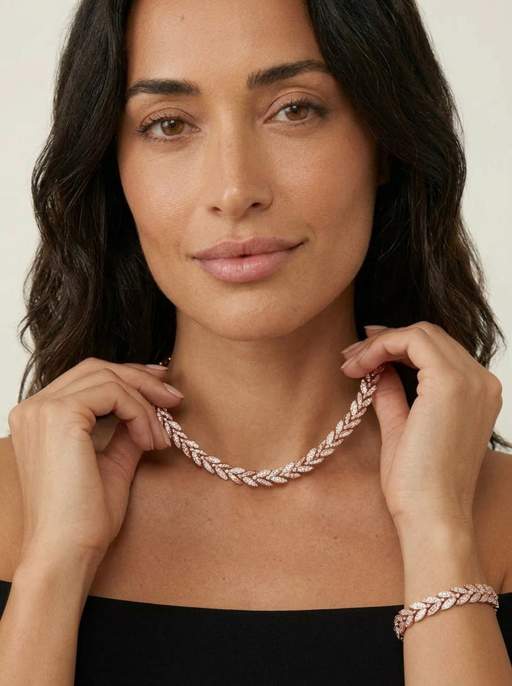 Maren Fish-Tail Necklace & Bracelet Set