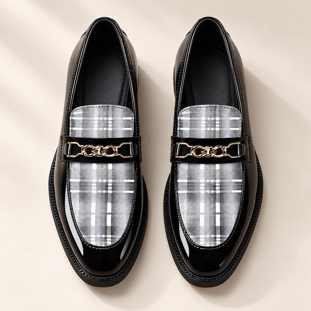 Darren Polished Slip-On Oxford Shoes