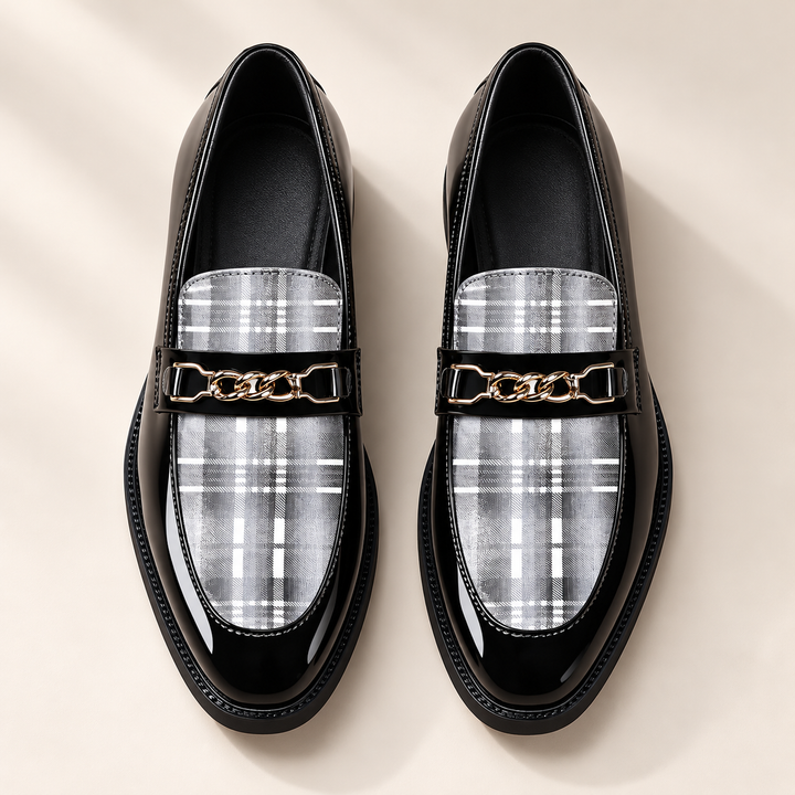 Darren Polished Slip-On Oxford Shoes