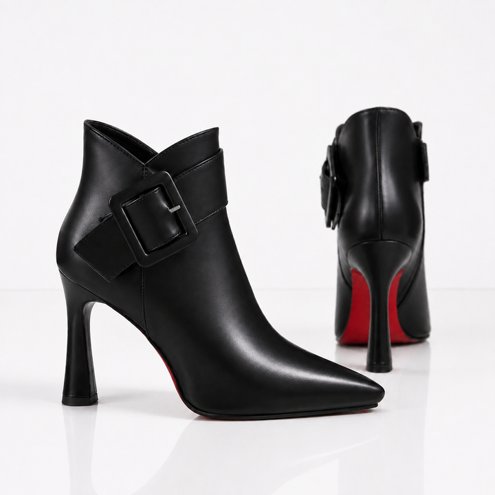 Monroe | Statement Buckle Ankle Boots