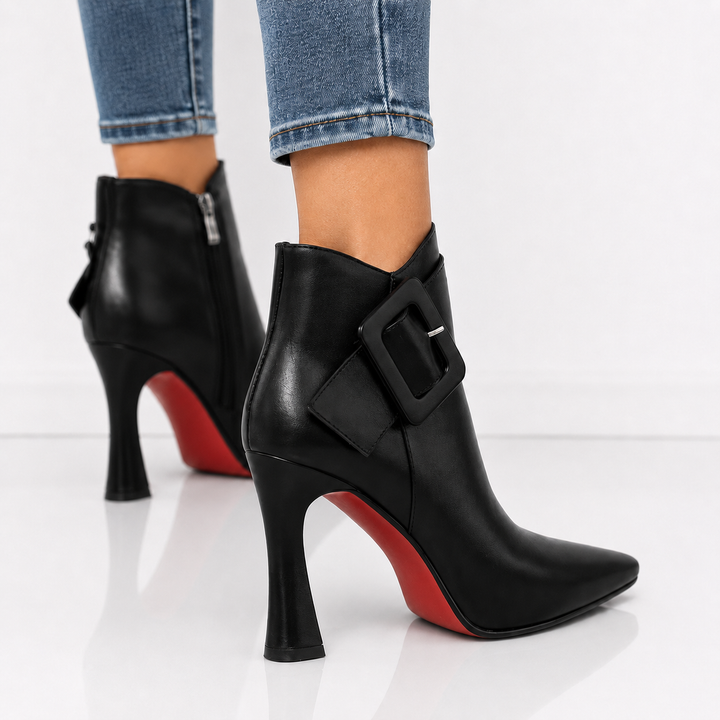 Monroe | Statement Buckle Ankle Boots