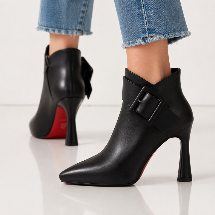 Monroe | Statement Buckle Ankle Boots