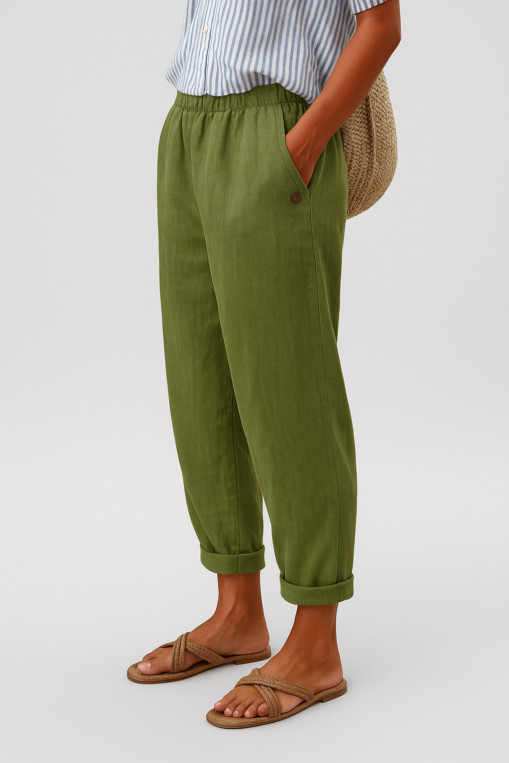 WANDA STYLISH TROUSERS WITH SIDE POCKETS