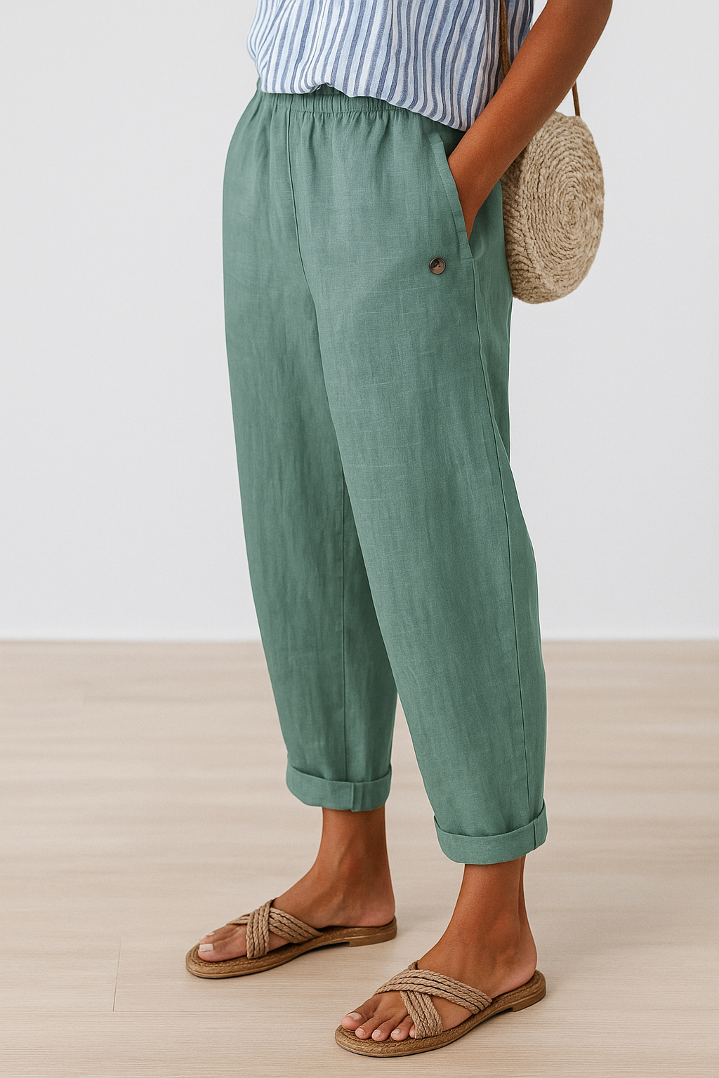 WANDA STYLISH TROUSERS WITH SIDE POCKETS