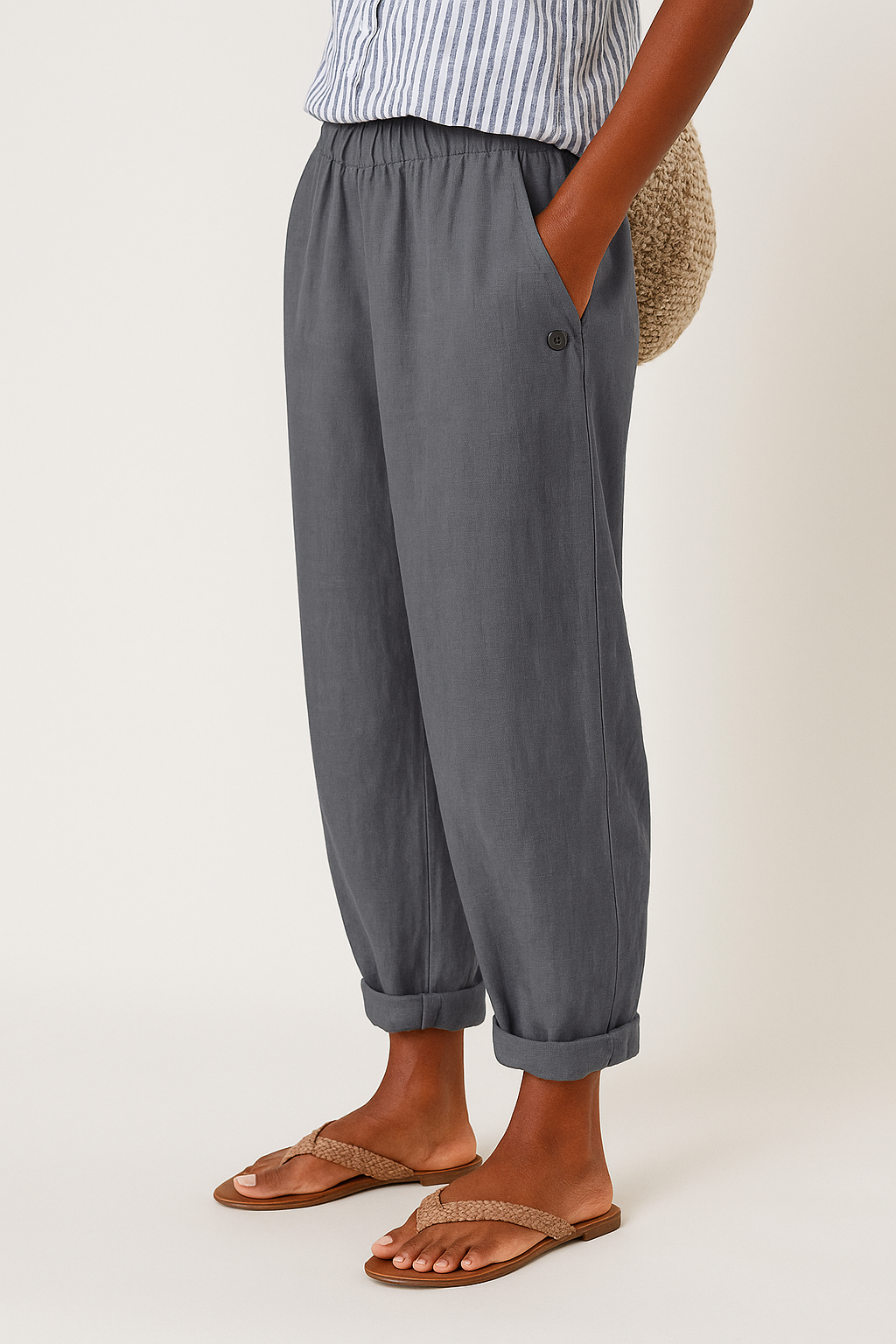 WANDA STYLISH TROUSERS WITH SIDE POCKETS